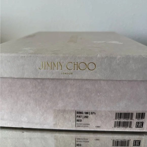 New Jimmy Choo Bing 100 Embellished High Heel Mules $1,095 37.5 - Picture 15 of 15